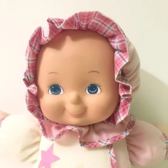 Vintage HK City Toys Soft Baby Doll Plush 14 Inch Tall Puffalump Style Doll TLC - Picture 2 of 16